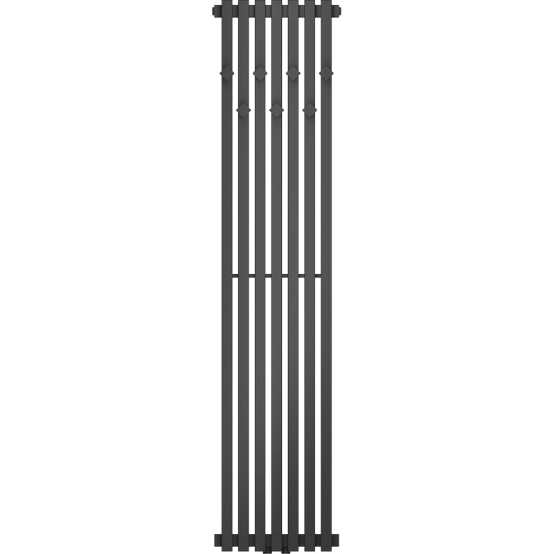 Mexen Flux dekorativer Badezimmerheizkörper 1500 x 340 mm, 630 W, Anthrazit - W127-1500-360-00-66