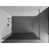 Mexen Kioto Walk-in Duschwand 80 x 200 cm, Graphit 8 mm, Roségold - 800-080-101-60-40