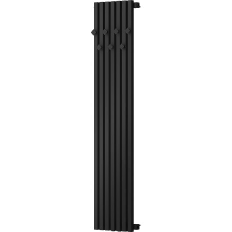 Mexen Flux Dekorativer Badezimmerheizkörper 1500 x 340 mm, 630 W, schwarz - W127-1500-340-00-70