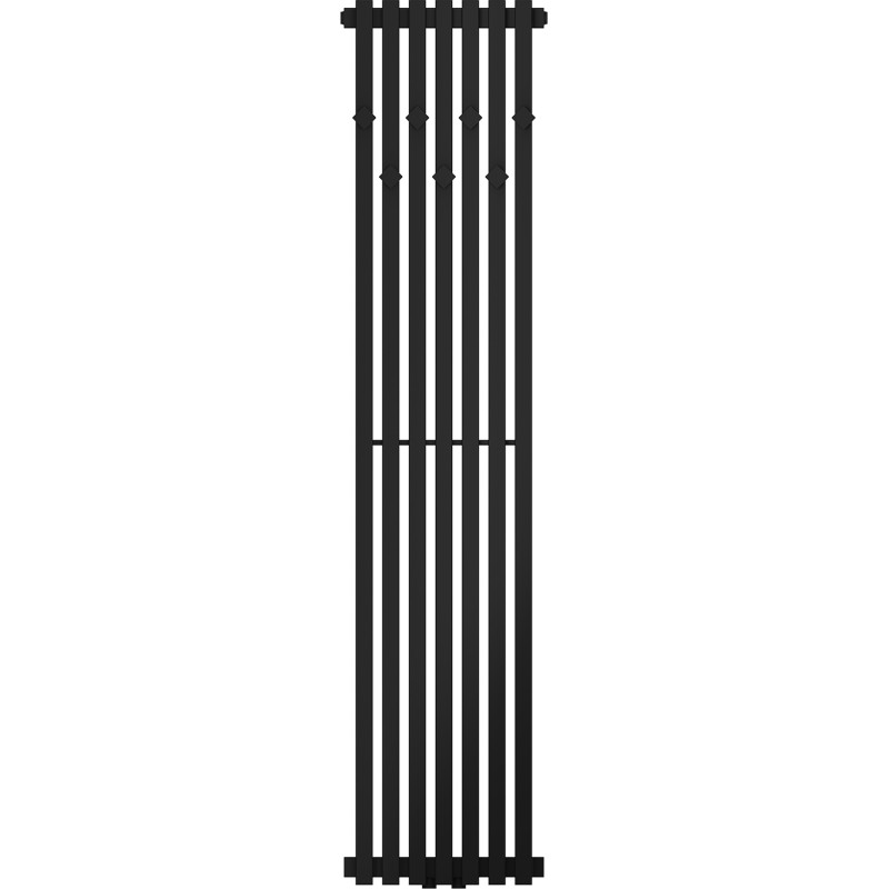 Mexen Flux dekorativer Badheizkörper 1500 x 340 mm, 630 W, schwarz - W127-1500-340-00-70
