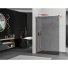 Mexen Kioto Duschwand Walk-in 90 x 200 cm, Graphit 8 mm, Roségold - 800-090-101-60-40