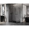 Mexen Lunar-F Duo Duschkabine faltbar 95 x 70 cm, transparent, schwarz - 836-095L-070P-70-00