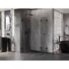 Mexen Lunar-F Duo Duschkabine faltbar 95 x 70 cm, transparent, schwarz - 836-095L-070P-70-00