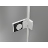Mexen Lunar-F Duschkabine klappbar rechts 95 x 80 cm, transparent, weiß - 836-095-080-20-00-P