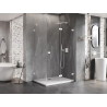Mexen Lunar-F Duschkabine klappbar rechts 95 x 80 cm, transparent, weiß - 836-095-080-20-00-P