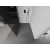 Mexen Kioto Duschwand Walk-in 90 x 200 cm, Graphit 8 mm, Schwarz - 800-090-101-70-40