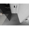Mexen Kioto Duschwand Walk-in 110 x 200 cm, Graphit 8 mm, Schwarz - 800-110-101-70-40