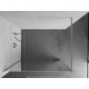 Mexen Kioto Duschwand Walk-in 100 x 200 cm, Spiegel 8 mm, Chrom - 800-100-101-01-50