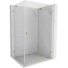 Mexen Lunar-F Duschkabine faltbar rechts 95 x 90 cm, transparent, gold - 836-095-090-50-00-P
