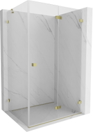 Mexen Lunar-F Duschkabine faltbar rechts 95 x 90 cm, transparent, gold - 836-095-090-50-00-P