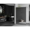 Mexen Kioto Duschwand Walk-in 70 x 200 cm, Spiegel 8 mm, gold - 800-070-101-50-50