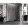 Mexen Lunar-F Duschkabine klappbar rechts 100 x 100 cm, transparent, gold - 836-100-100-50-00-P