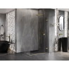Mexen Lunar-F Duschkabine klappbar rechts 90 x 80 cm, transparent, gold gebürstet - 836-090-080-55-00-P