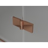 Mexen Lunar-F faltbare Duschkabine rechts 85 x 80 cm, transparent, Roségold- 836-085-080-60-00-P