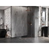 Mexen Lunar-F faltbare Duschkabine rechts 85 x 80 cm, transparent, Roségold- 836-085-080-60-00-P