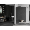 Mexen Kioto Duschwand Walk-in 90 x 200 cm, Spiegel 8 mm, schwarz - 800-090-101-70-50