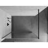 Mexen Kioto Walk-in-Duschwand 120 x 200 cm, Spiegel 8 mm, schwarz - 800-120-101-70-50