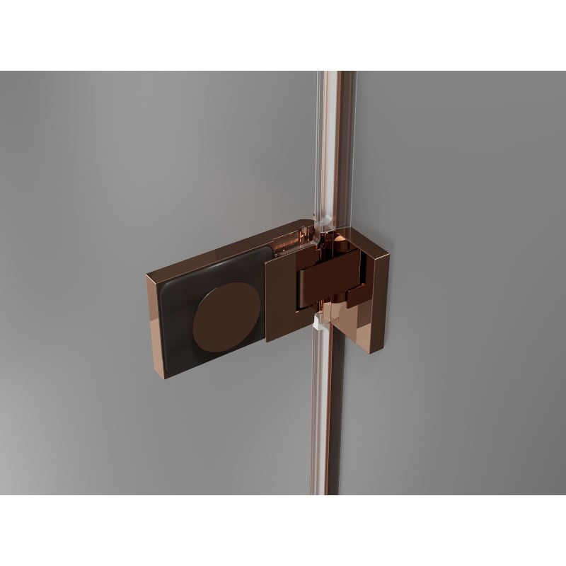 Mexen Lunar-F Faltdusche rechts 100 x 100 cm, transparent, Roségold- 836-100-100-60-00-P