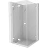 Mexen Lunar-F L faltbare Duschkabine links 80 x 80 cm, transparent, weiß - 836L-080-080-20-00-L