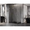 Mexen Lunar-F L Duschkabine faltbar links 85 x 80 cm, transparent, gold - 836L-085-080-50-00-L