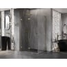 Mexen Lunar-F L faltbare Duschkabine links 100 x 90 cm, transparent, gold - 836L-100-090-50-00-L