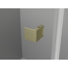 Mexen Lunar-F L Faltschiebedusche links 90 x 80 cm, transparent, gebürstetes Gold - 836L-090-080-55-00-L