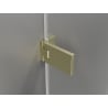 Mexen Lunar-F L Faltschiebedusche links 90 x 80 cm, transparent, gebürstetes Gold - 836L-090-080-55-00-L