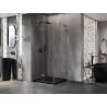 Mexen Lunar-F L Duschkabine klappbar links 80 x 80 cm, transparent, gun gray gebürstet - 836L-080-080-66-00-L