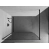 Mexen Kioto Duschwand Walk-in 80 x 200 cm, schwarzer Rahmen 8 mm, schwarz - 800-080-101-70-70
