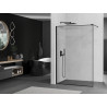 Mexen Kioto Duschwand Walk-in 90 x 200 cm, schwarze Umrandung 8 mm, schwarz - 800-090-101-70-70