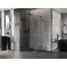 Mexen Lunar-F L Klapp-Duschkabine links 80 x 80 cm, transparent, schwarz - 836L-080-080-70-00-L