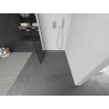 Mexen Kioto Walk-In Duschwand 80 x 200 cm, schwarzes Gitter 8 mm, Chrom - 800-080-101-01-77