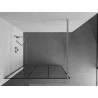 Mexen Kioto Walk-In-Duschwand 100 x 200 cm, schwarzes Gitter 8 mm, Chrom - 800-100-101-01-77