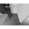Mexen Kioto Duschwand Walk-in 120 x 200 cm, schwarzes Gitter 8 mm, Chrom - 800-120-101-01-77