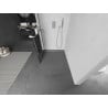 Mexen Kioto+ Duschwand mit Ablage Walk-in 70 x 200 cm, schwarzes Gitter, Chrom - 800-070-121-01-77