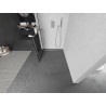 Mexen Kioto+ Duschtür mit Regal Walk-in 90 x 200 cm, schwarzes Gitter, Chrom - 800-090-121-01-77