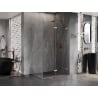 Mexen Lunar-F klappbare Duschkabine rechts 95 x 90 cm, transparent, gebürstetes Kupfer- 836-095-090-65-00-P