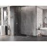 Mexen Lunar-F L Falttür-Duschkabine links 90 x 80 cm, transparent, gebürsteter Nickel - 836L-090-080-97-00-L