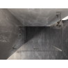 Mexen Lunar-F L faltbare Duschkabine links 100 x 80 cm, transparent, gebürstetes Nickel - 836L-100-080-97-00-L