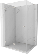 Mexen Lunar-F L faltbare Duschkabine links 100 x 90 cm, transparent, gebürsteter Nickel - 836L-100-090-97-00-L