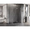 Mexen Lunar-F L klappbare Duschkabine rechts 90 x 80 cm, transparent, Chrom - 836L-090-080-01-00-P