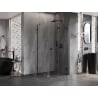 Mexen Lunar-F Duschkabine faltbar rechts 80 x 80 cm, transparent, schwarz - 836-080-080-70-00-P