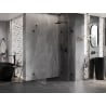 Mexen Lunar-F faltbare Duschkabine rechts 90 x 80 cm, transparent, schwarz - 836-090-080-70-00-P