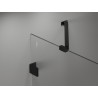 Mexen Lunar-F klappbare Duschkabine rechts 95 x 80 cm, transparent, schwarz - 836-095-080-70-00-P