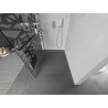 Mexen Kioto+ Duschwand mit Regal Walk-in 70 x 200 cm, weißes Muster, Chrom - 800-070-121-01-85