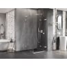 Mexen Lunar-F L klappbare Duschkabine rechts 90 x 90 cm, transparent, weiß - 836L-090-090-20-00-P
