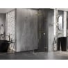 Mexen Lunar-F L Faltbare Duschkabine rechts 100 x 100 cm, transparent, gold - 836L-100-100-50-00-P