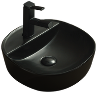 Mexen Zita Tischwaschbecken 40 x 40 cm, schwarz matt - 21874085