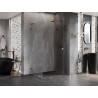 Mexen Lunar-F L faltbare Duschkabine rechts 90 x 80 cm, transparent, Roségold - 836L-090-080-60-00-P