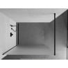 Mexen Kioto Duschwand Walk-in 130 x 200 cm, Frost 8 mm, Schwarz - 800-130-101-70-30